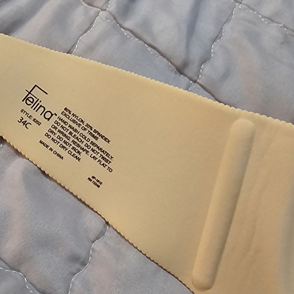 Felina Cream Strapless Bra Intimates Collection Smooth 34C - Picture 5 of 9